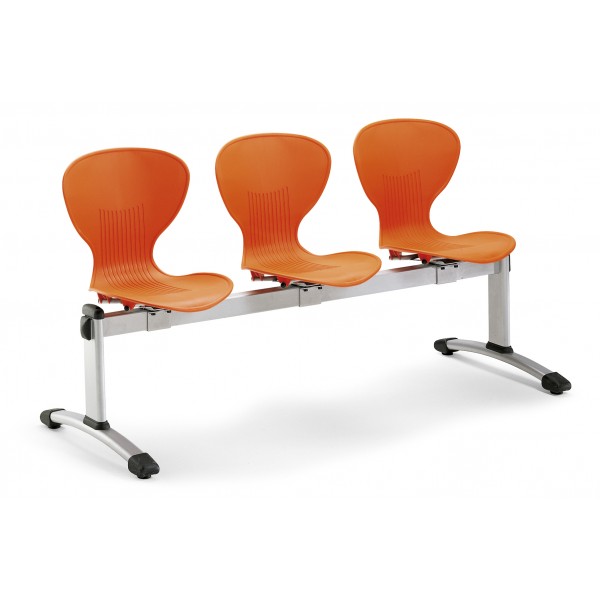 Chaise coque sur poutre Bun-P 2 à 5 places BUN-P Chaise coque sur poutre Bun-P 2 à 5 places BUN-P