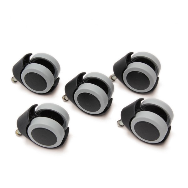 Kit 5 roulettes sol dur Ø50mm pour siège de bureau ACC-S03 Kit 5 roulettes sol dur Ø50mm pour siège de bureau ACC-S03